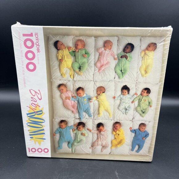 Springbok Other - Springbok Hallmark 1991 BABY BOOM Jigsaw Puzzle 1000 Pieces PZL6149